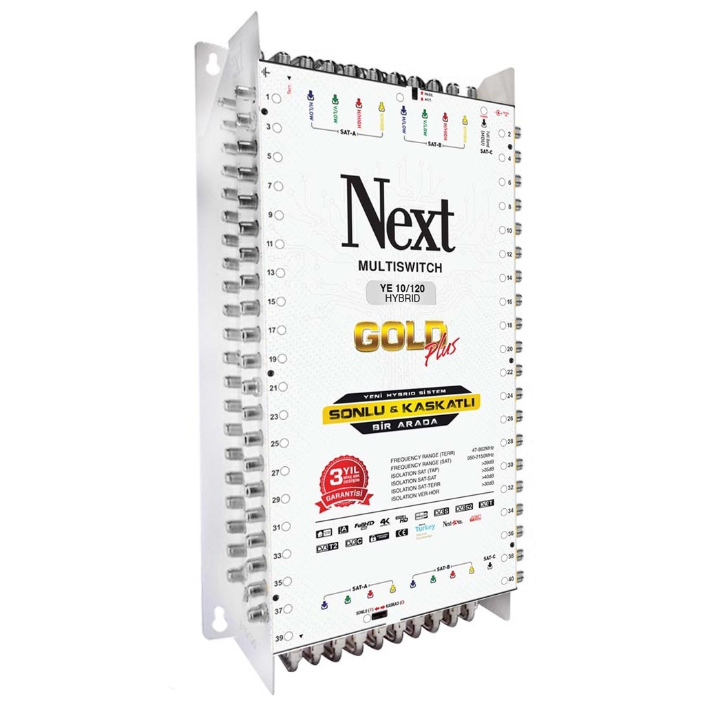 10/120 Santral Sonlu Kaskatlı Hibrit Adaptörlü Next 10/120
