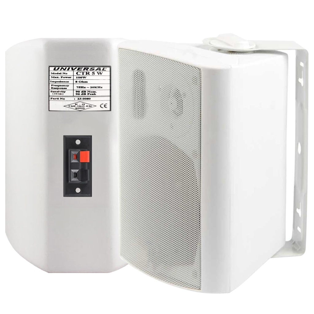 Sütun Hoparlör 13cm 100w Beyaz 1 Adet Universal CTR-5W