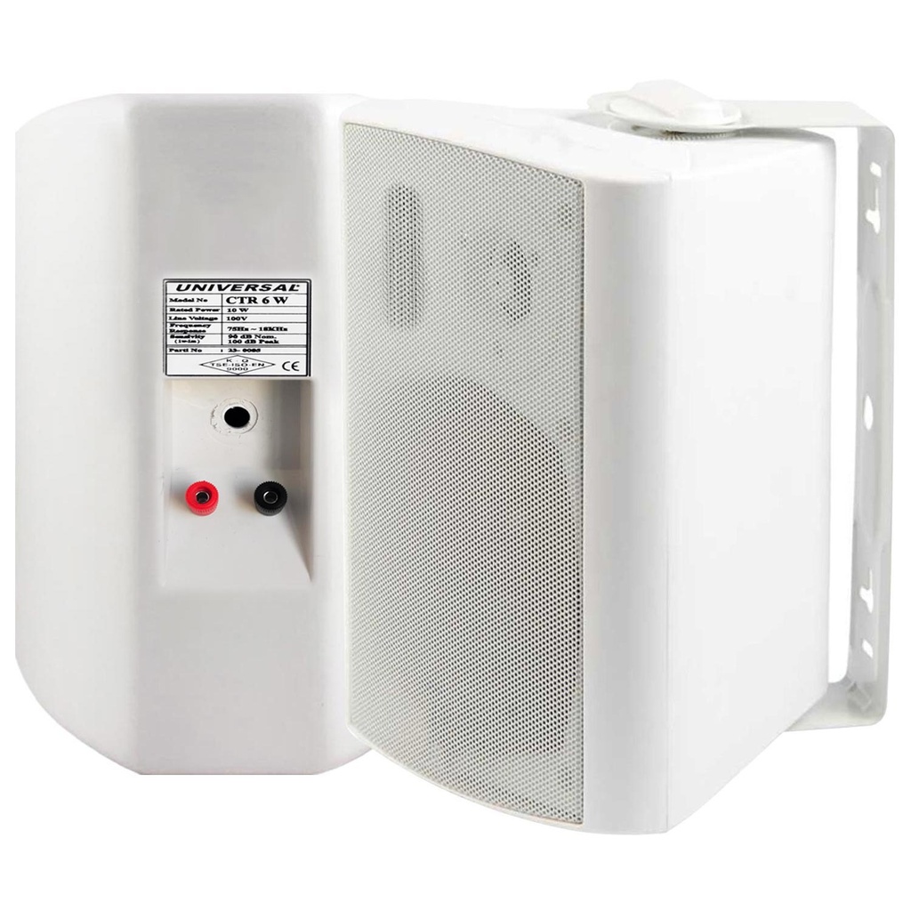 Sütun Hoparlör 16cm 100w Beyaz 1 Adet Universal CTR-6W