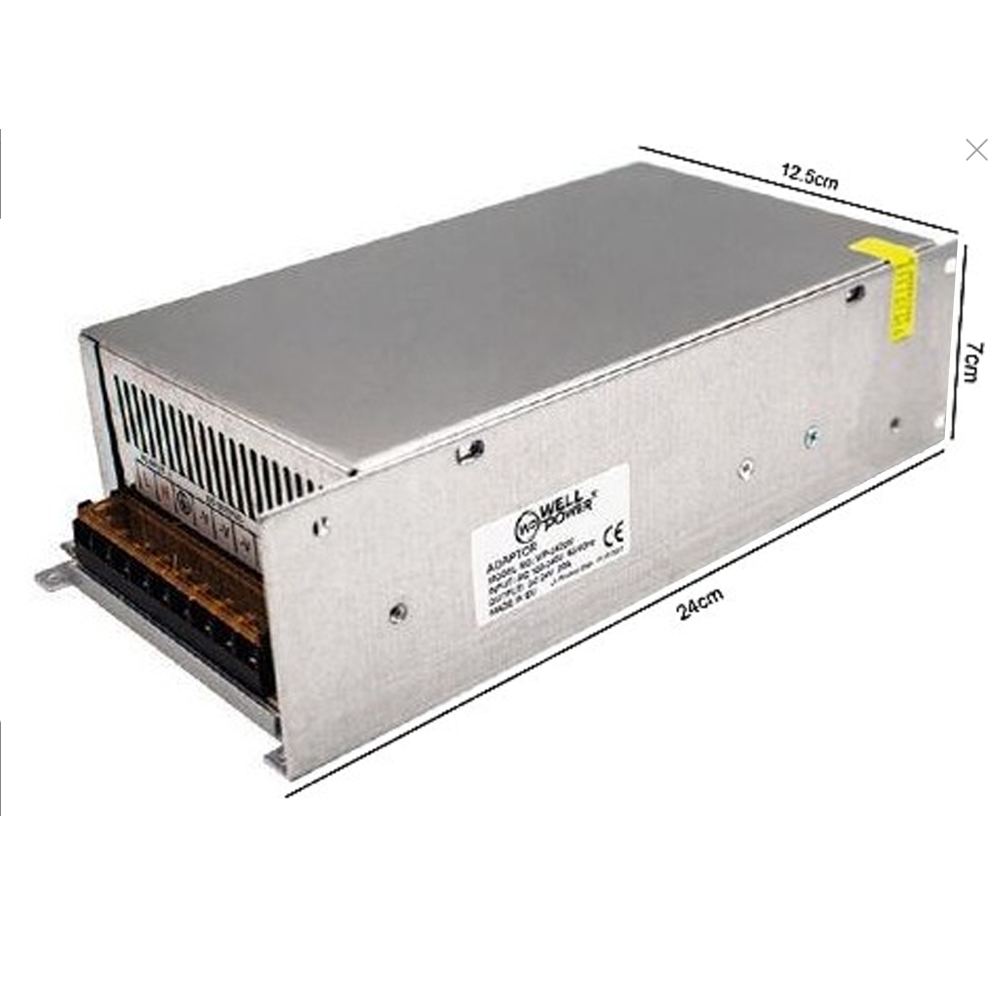 Metal Kasa Adaptör 24v 20a Wellpower WP-2420PRO 