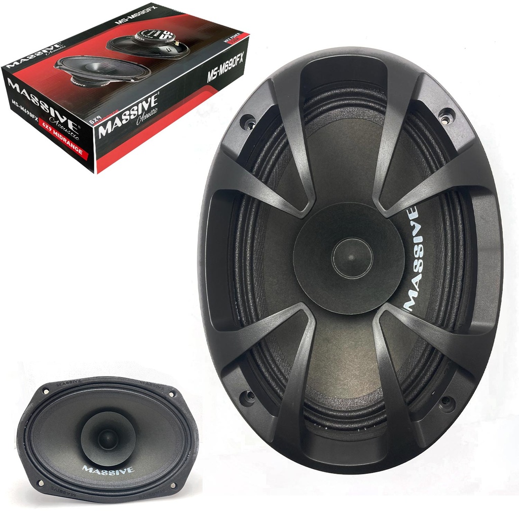 Oto Midrange Oval 6X9 İnç 300 Watt Kapaklı 120Rms 2 Adet Massive MS-M690FX 