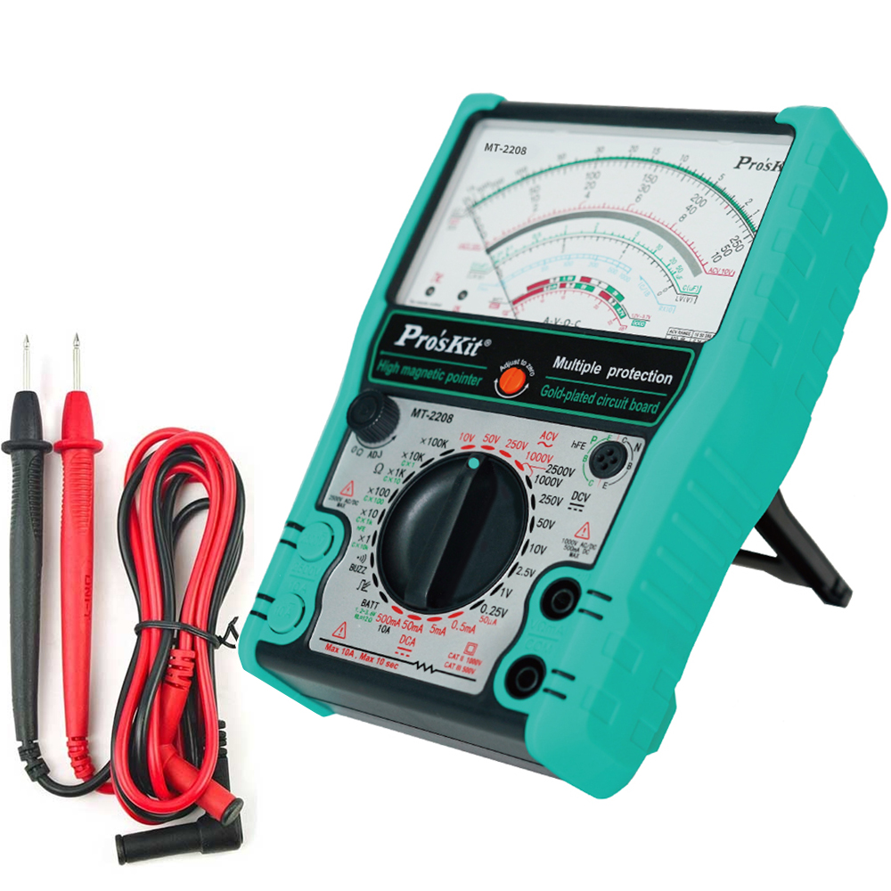 Analog Ölçü Aleti Multimetre 1000V/10A CATII 1000V/ CATII Proskit MT-2208 