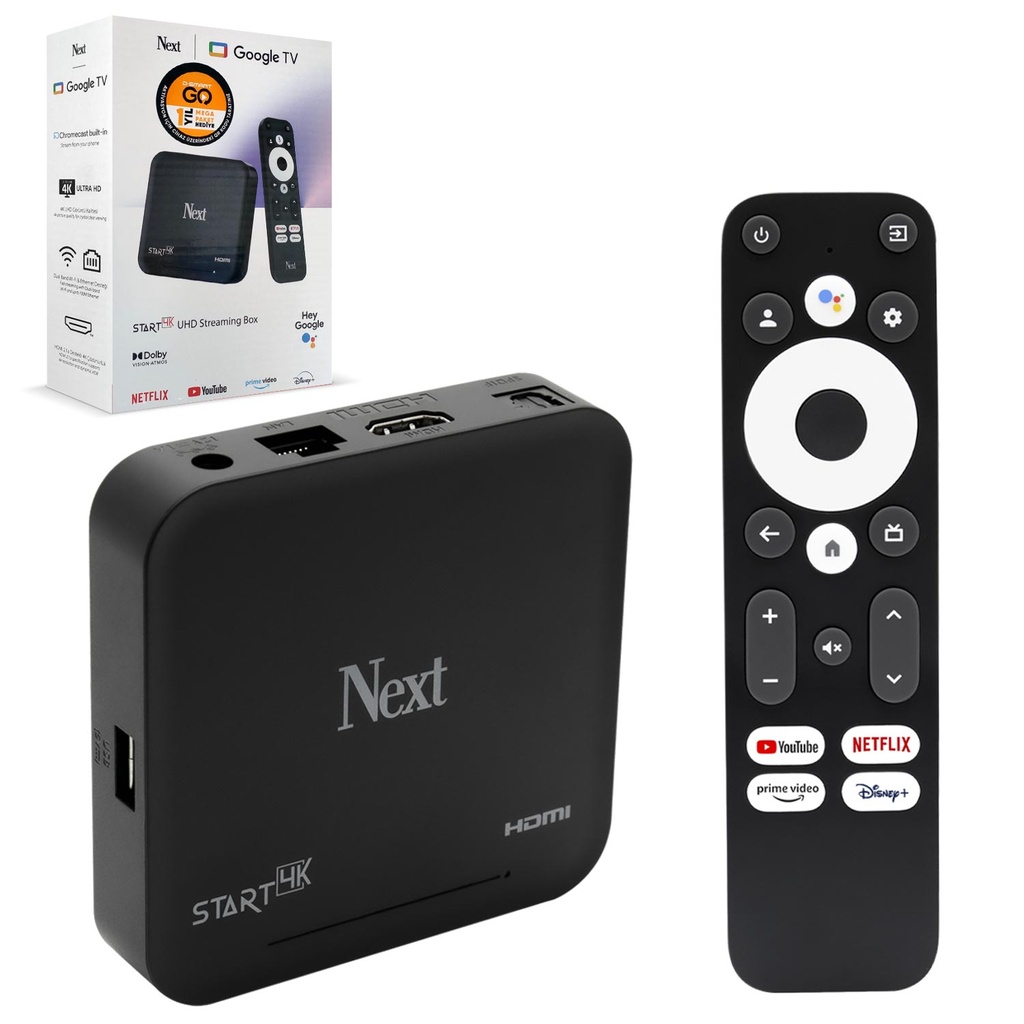 Android Tv Box 2+16GB D-Smart Go 1 Yıl Mega Paket Hediye Next Start 4K
