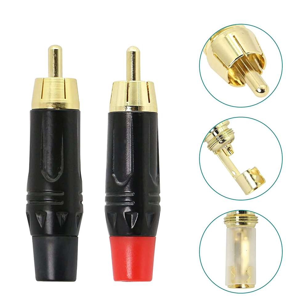 Rca Tos Fiş Erkek 1.Kalite Metal 2 Adet Poke PK-6783   