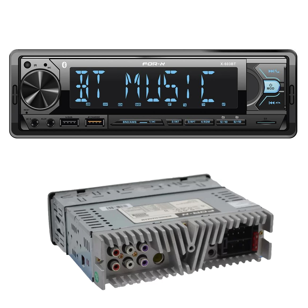 Oto Teyp DSP 4x60w 3 Anfi Çıkışlı Usb Bt For-x X-603BT