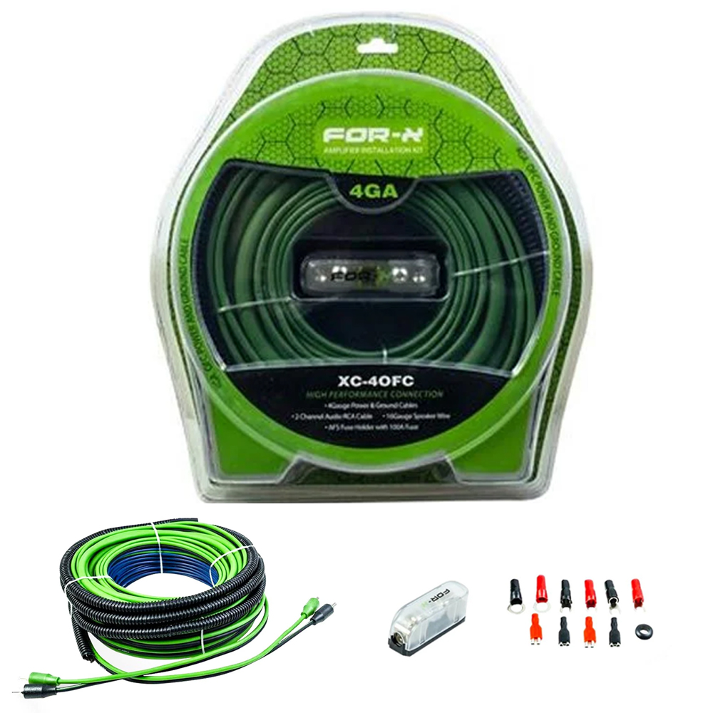 Oto Anfi Kablo Seti 8GA OFC Bakır For-x XC-8OFC