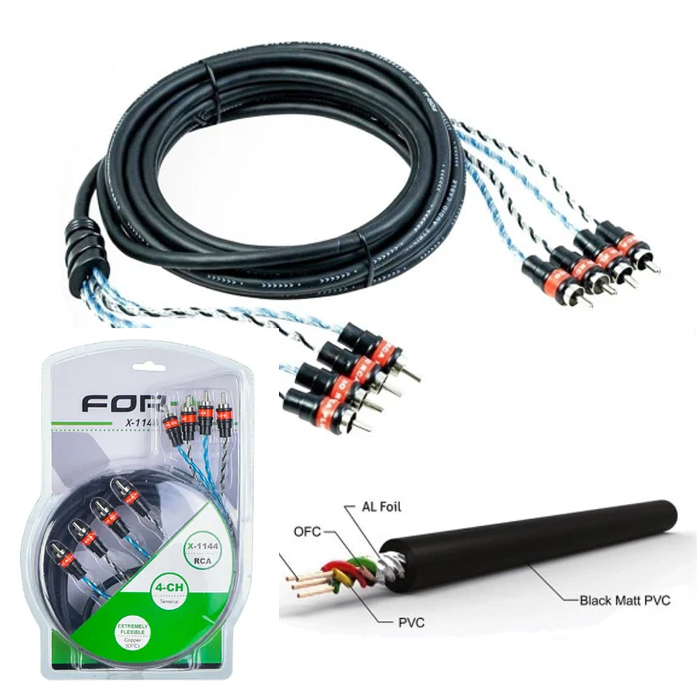 Oto Anfi Kablo 4rca 4rca 5mt Bakır For-x X-1144 5M