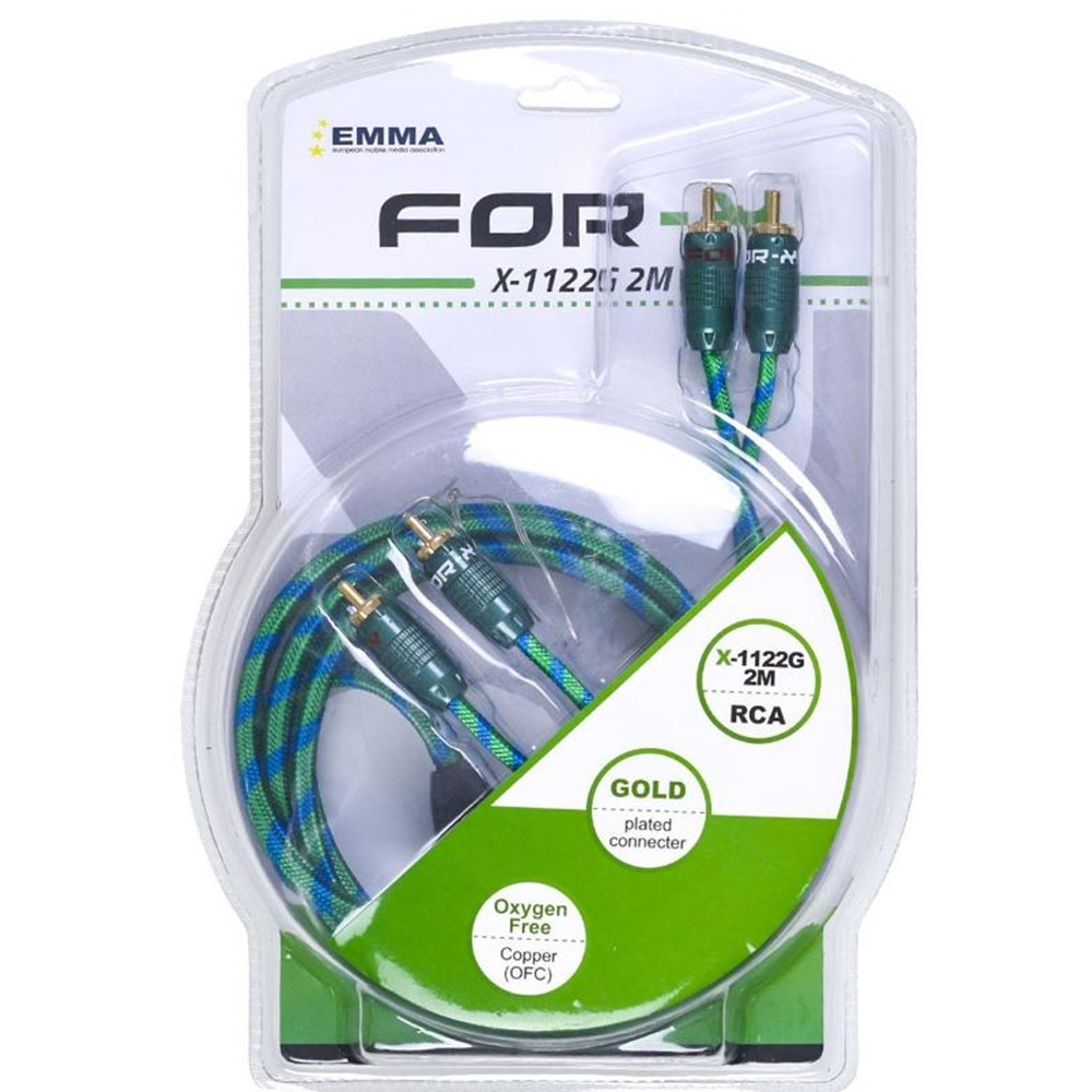 Oto Anfi Kablo 2rca 2rca 2mt Bakır For-x X-1122G 2M