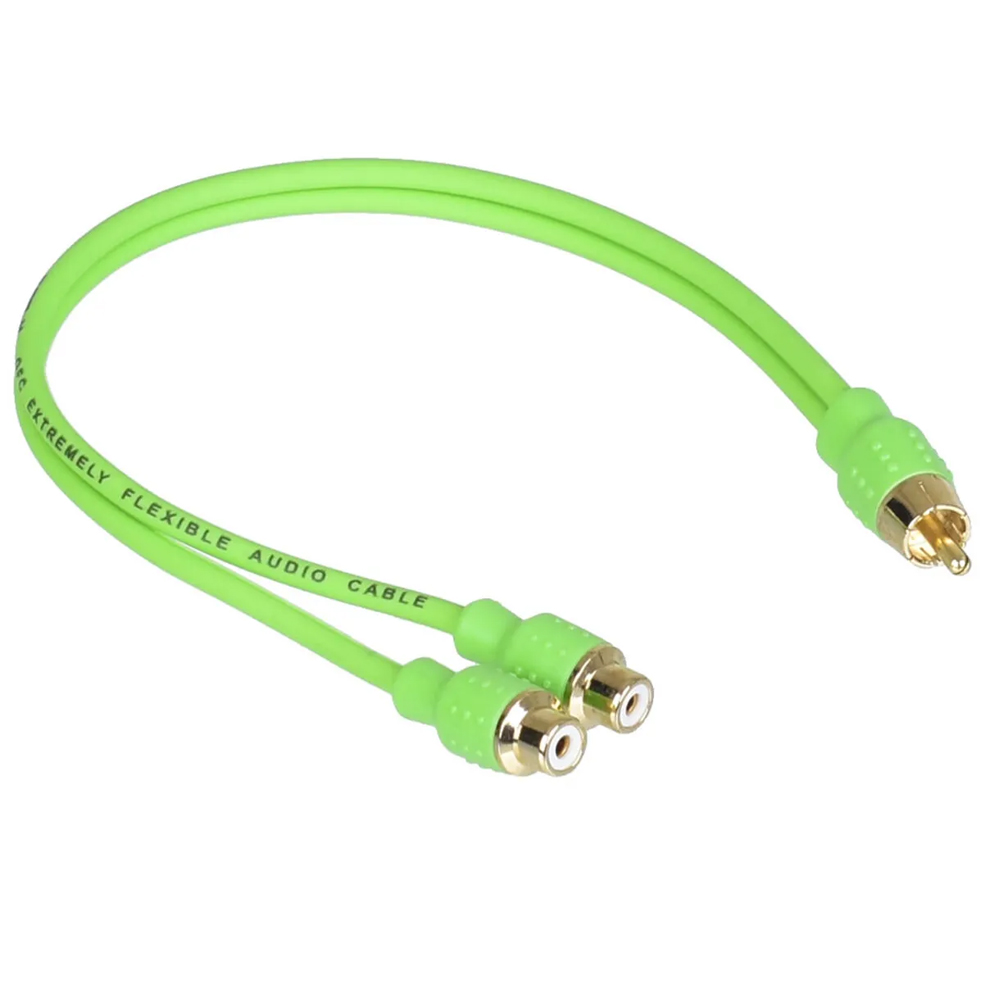 Oto Anfi Y Kablo 2 Dişi 1 Erkek OFC Bakır For-x XY-21 RCA