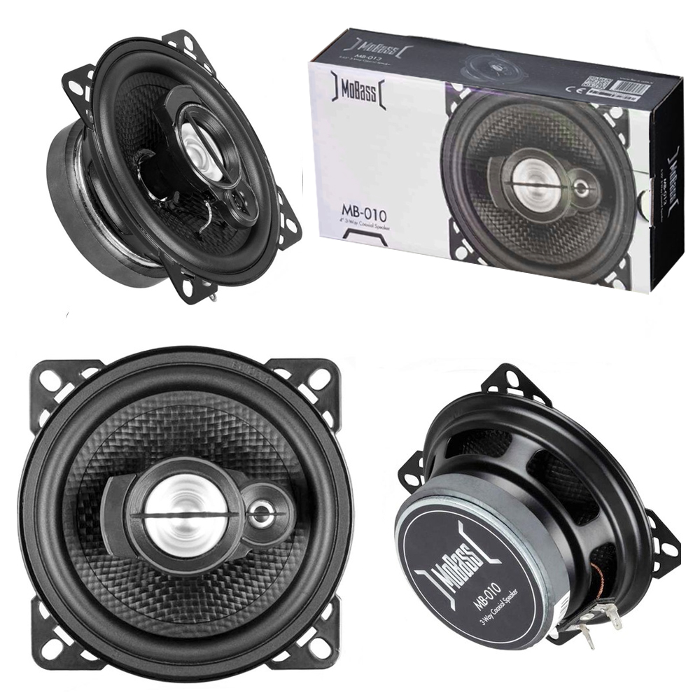 Oto Hoparlör 10cm 40w Tweeterli Anfi Uyumlu 2 Adet Mobass MB-010 