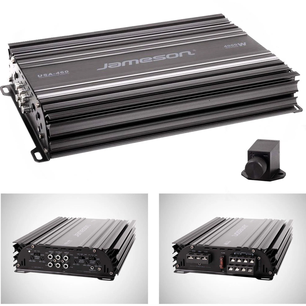 Oto Anfi 4000w 4 Kanal Bass Kontrol Jameson USA-460 