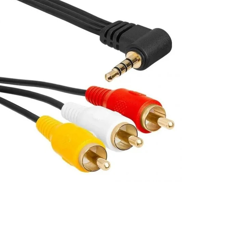 3rca 1Jack AV Kablo 3 Boğumlu Hd Uydu İçin 1.5mt ETC  