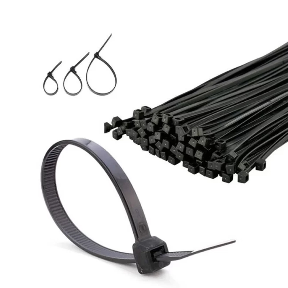 Kablo Bağı Cırt Kelepçe 25cm Naylon Siyah 100 Adet Etc   R12