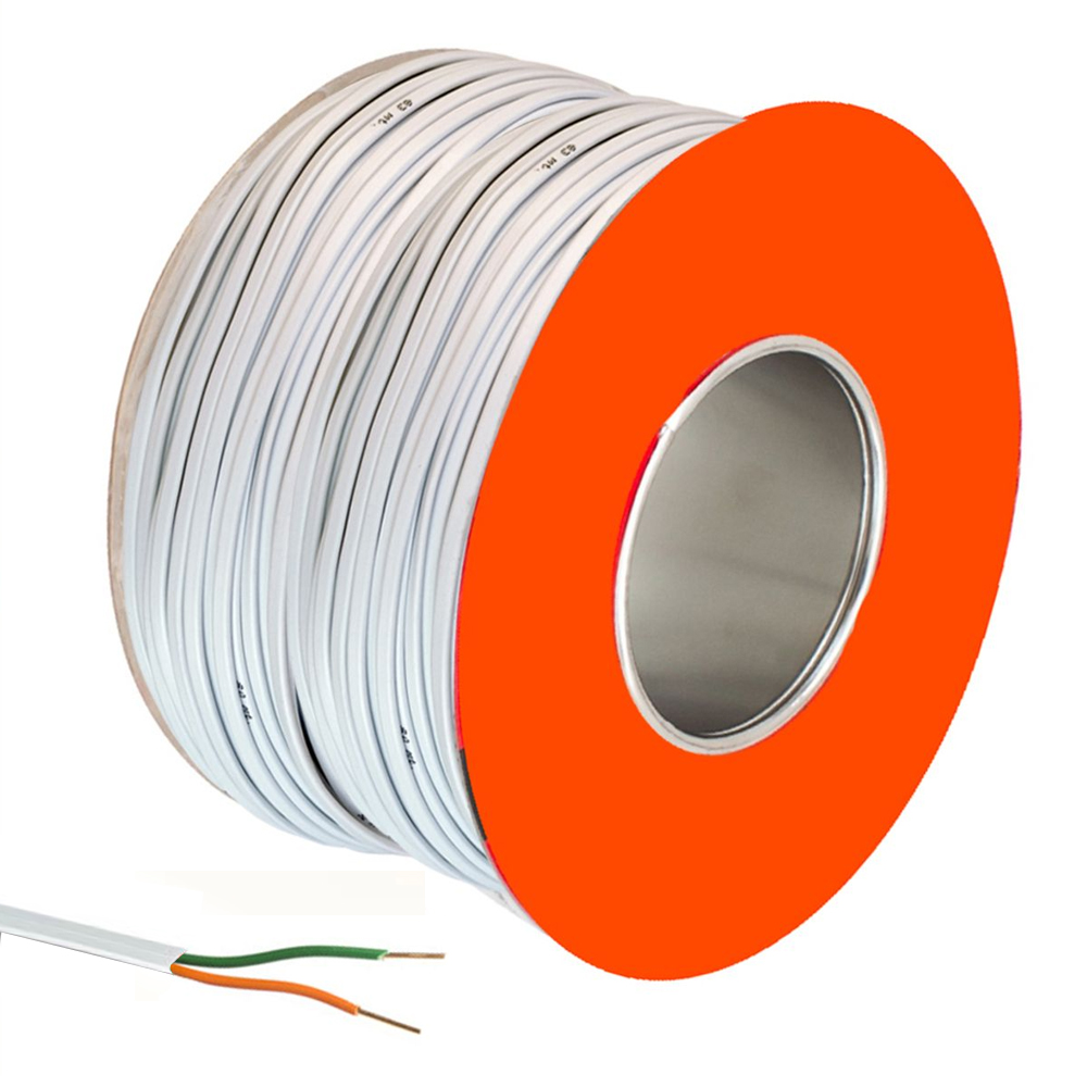 Telefon Hat Kablosu İkili Tek Telli Beyaz 400mt Poke PK-1472