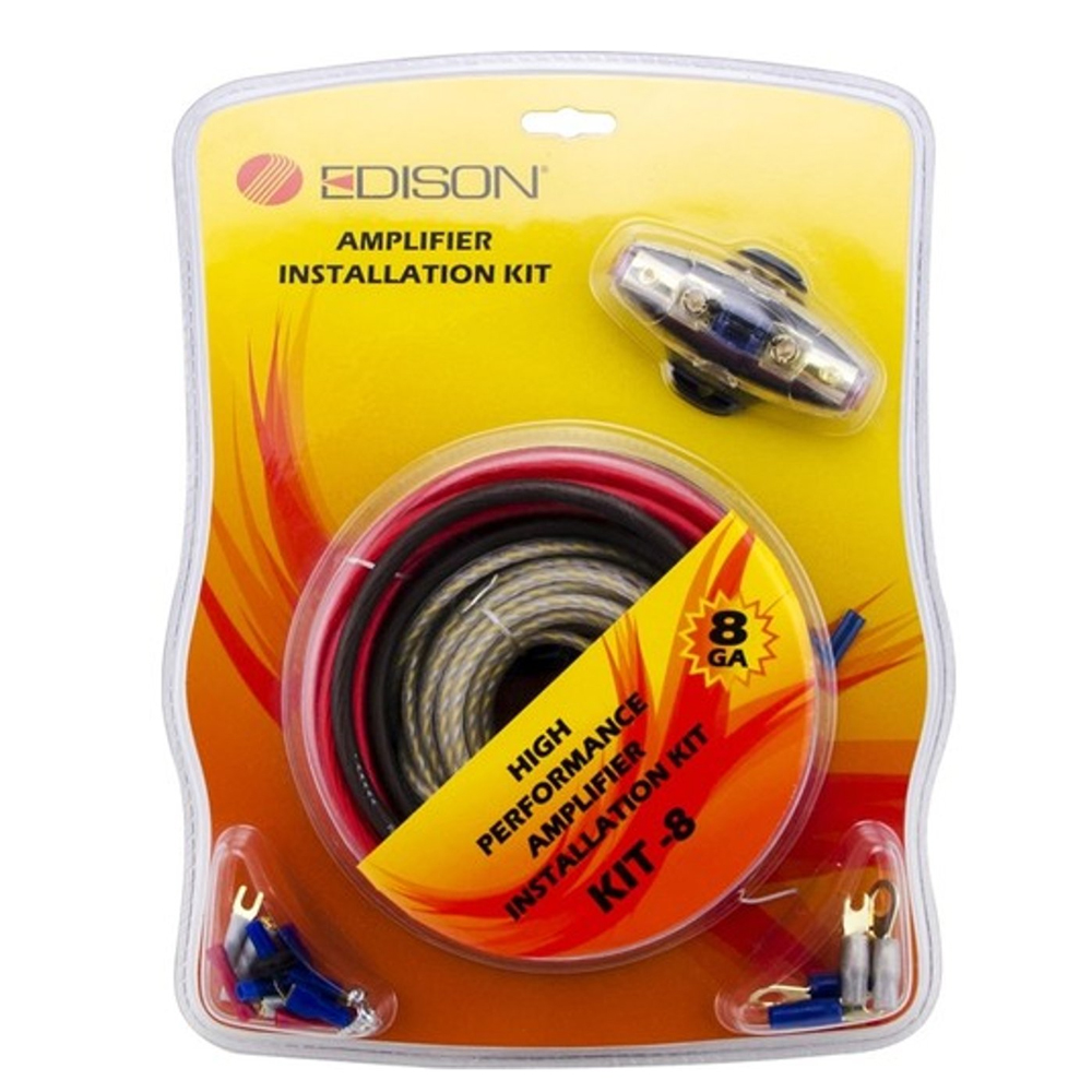 Oto Anfi Kablo Seti 8GA 1500w Edison KIT-8