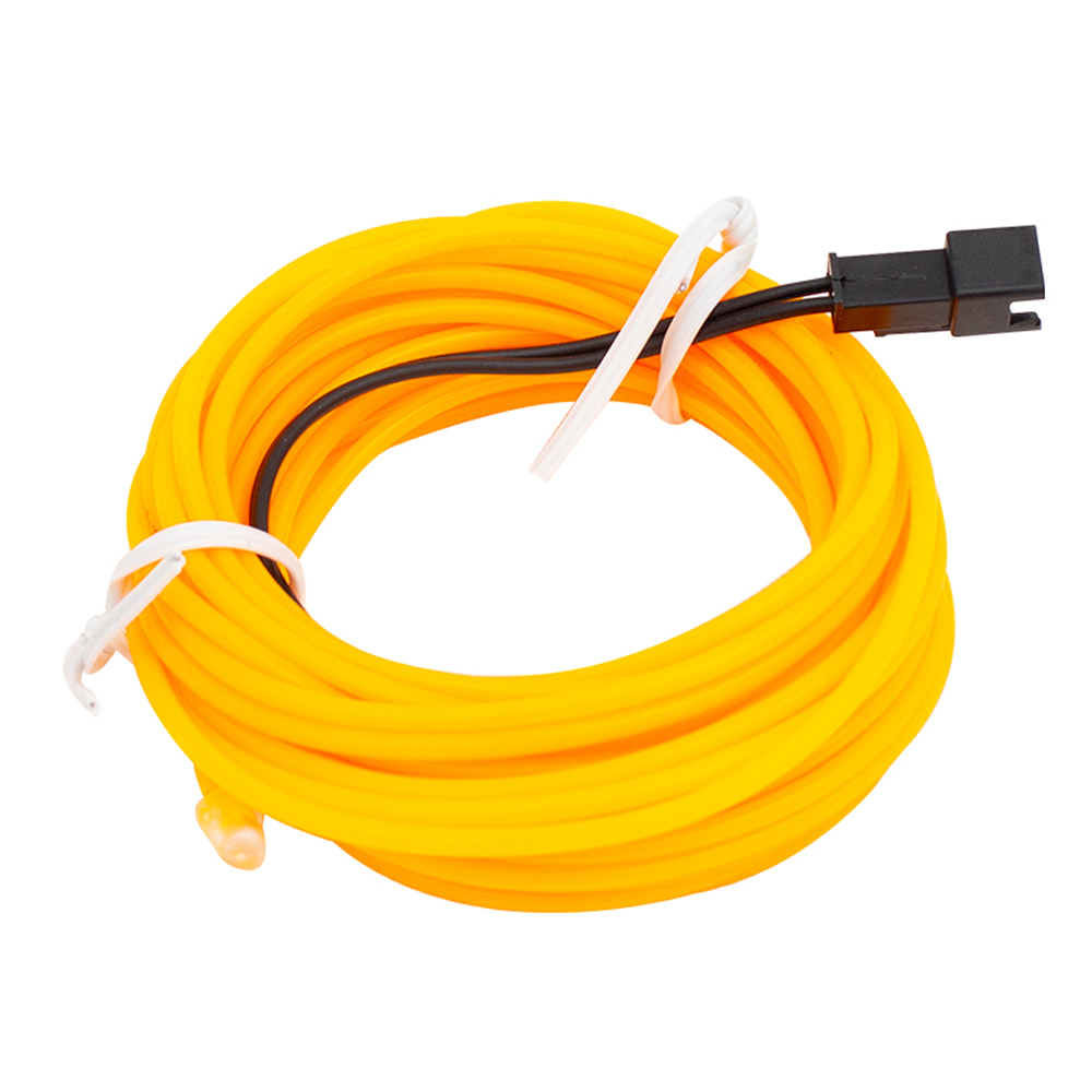 İp Led Neon Araç İçi Aydınlatma USB Adaptörlü Sarı 5mt Dış Mekan PM-6081 R34