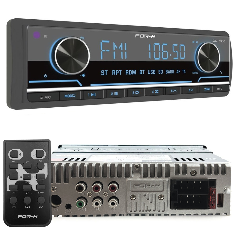 Oto Teyp 4x60w Usb/Bt Şarjlı APP Mikrofonlu For-x XQ-7350 R2