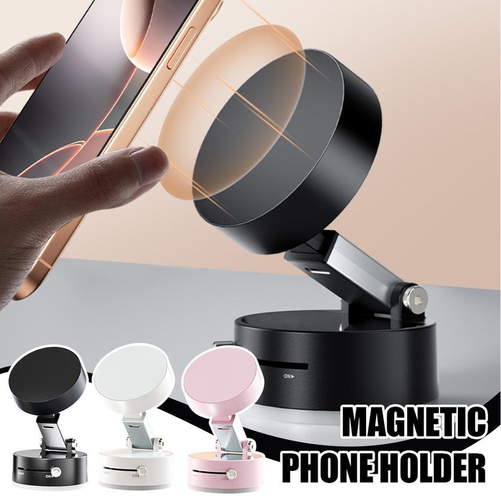 Telefon Tutacağı Vakumlu Mıknatıslı Ayarlı 1.Kalite Siyah PH-001   