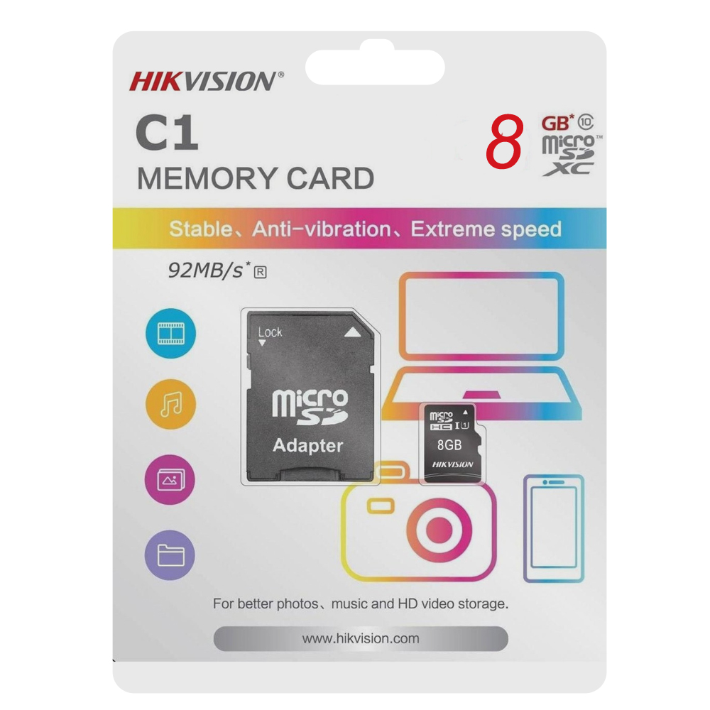 Hafıza Kartı 8GB Hs-Tf-C1 Hikvision 8-GBSD
