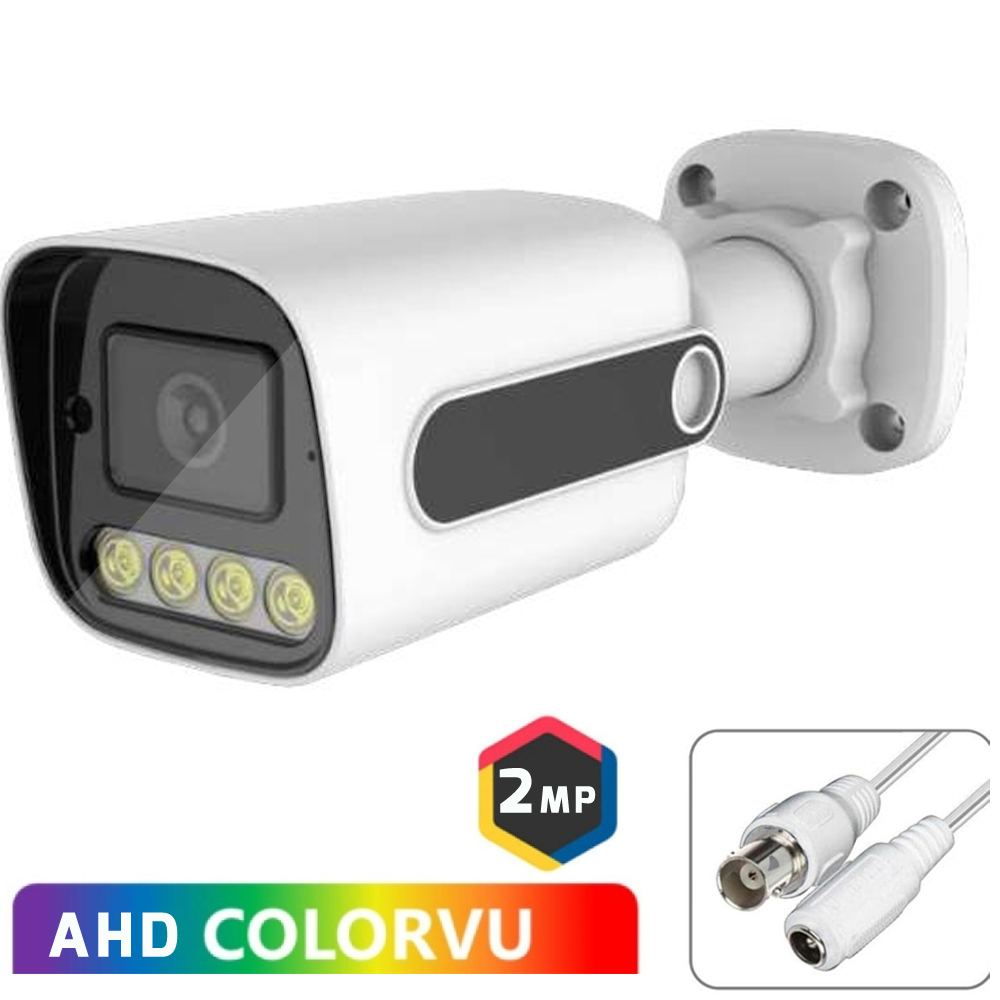 Gece Renkli 2mp Ahd Bullet Kamera Colorvu 3.6mm Poke Pk-4045 