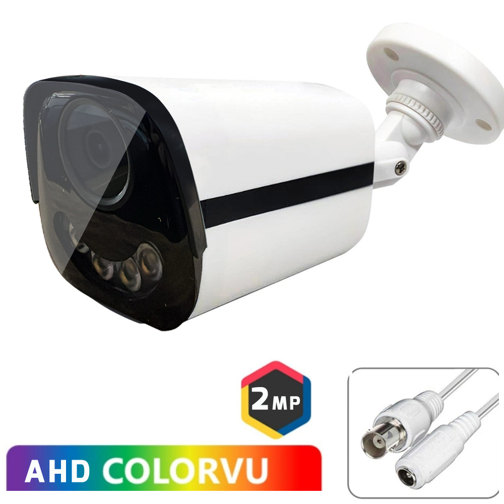 Gece Renkli 2mp Ahd Bullet Kamera Colorvu 3.6mm Poke Pk-4048 