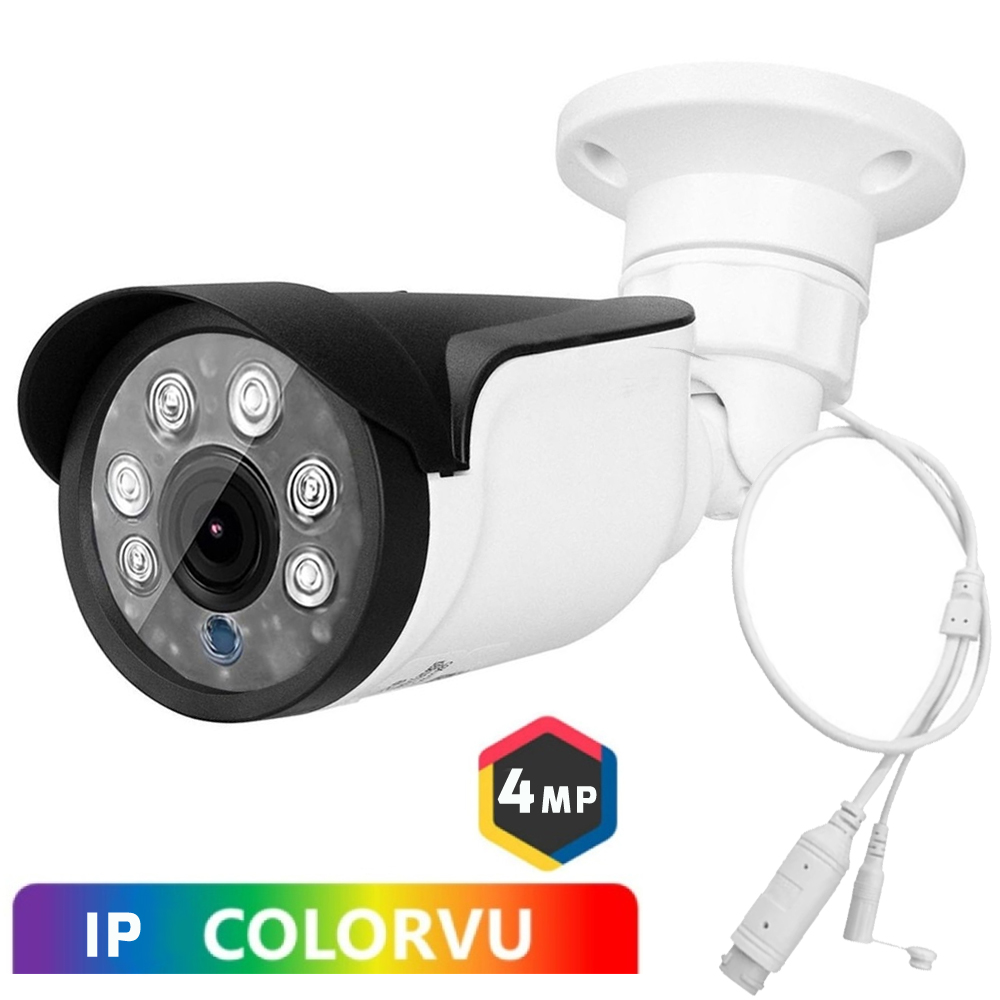 4mp IP Bullet Kamera Gece Renkli  Colorvu 3.6mm POE Poke Pk-4046