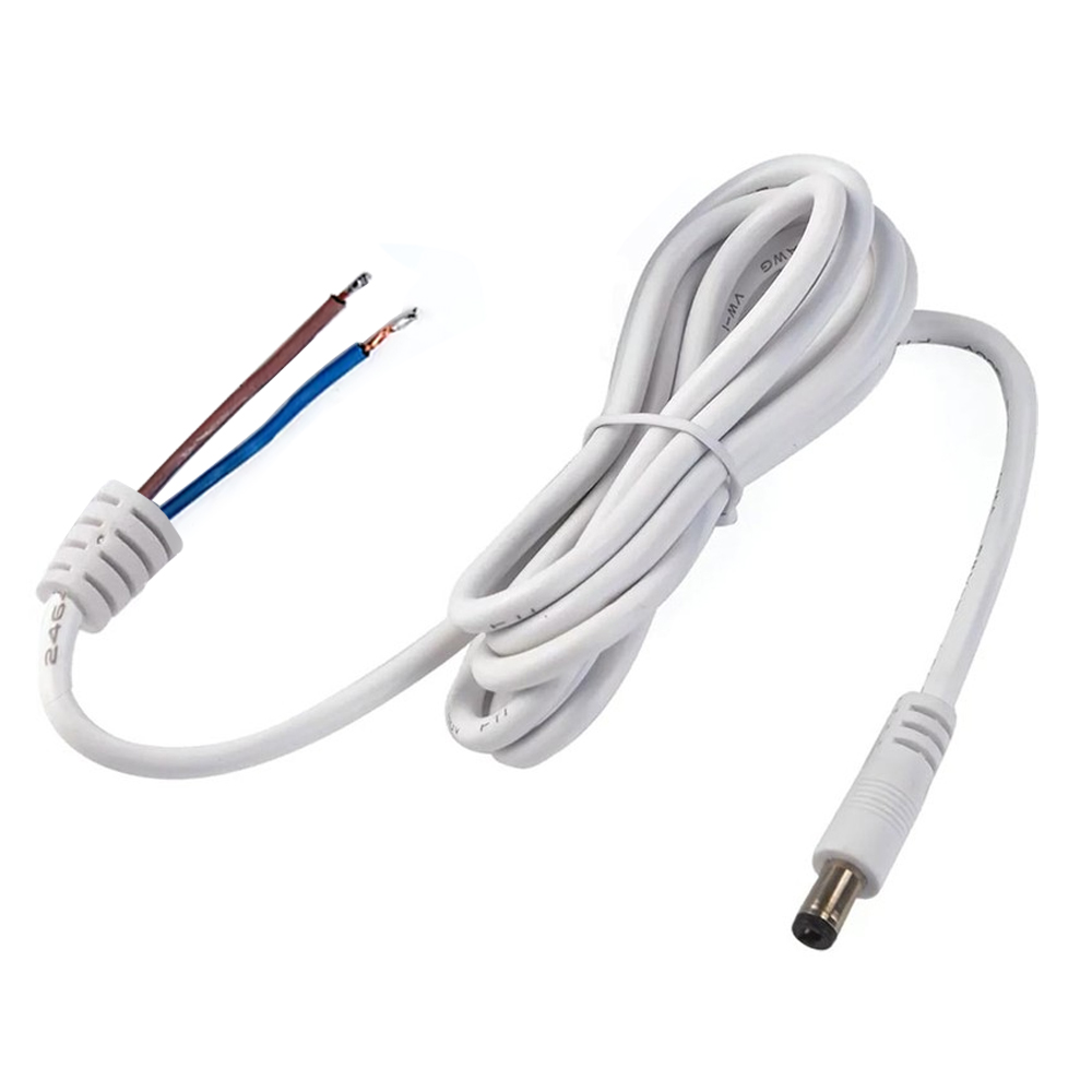 Tk34 Jack Power Kablo 5.5x2.5 1.2mt Beyaz Poke PK-4158