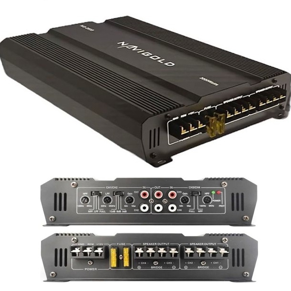 Oto Anfi 4 Kanal 3000w RMS 280w Navigold NG-2033 R2