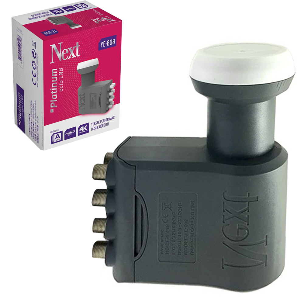 Sekizli Lnb Octo Platinium 0.1Db 3D 4K Next YE-808  