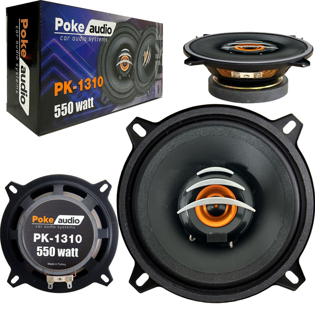 Oto Hoparlör 550w 13cm Tweeterli 2 Adet Poke PK-1310  