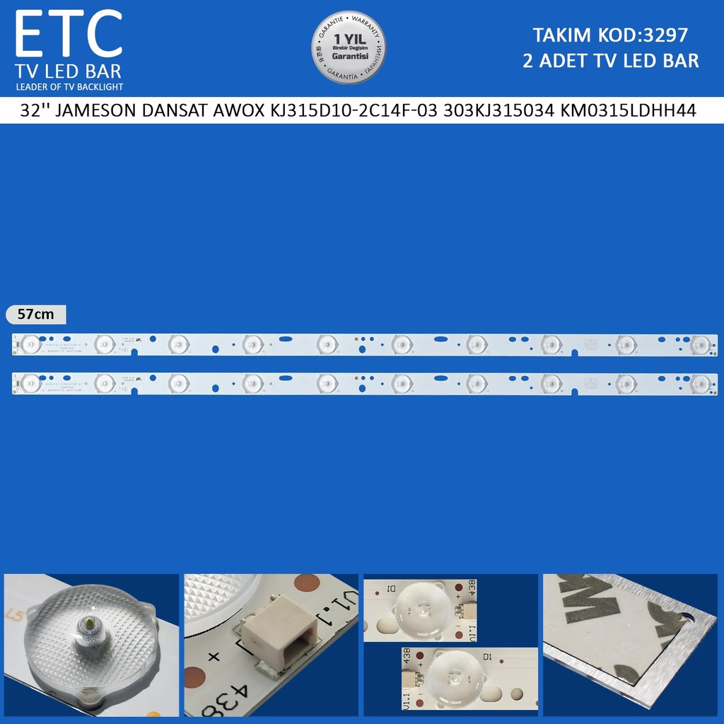 32'' JAMESON DANSAT AWOX KJ315D10-2C14F-03 303KJ315034 KM0315LDHH44