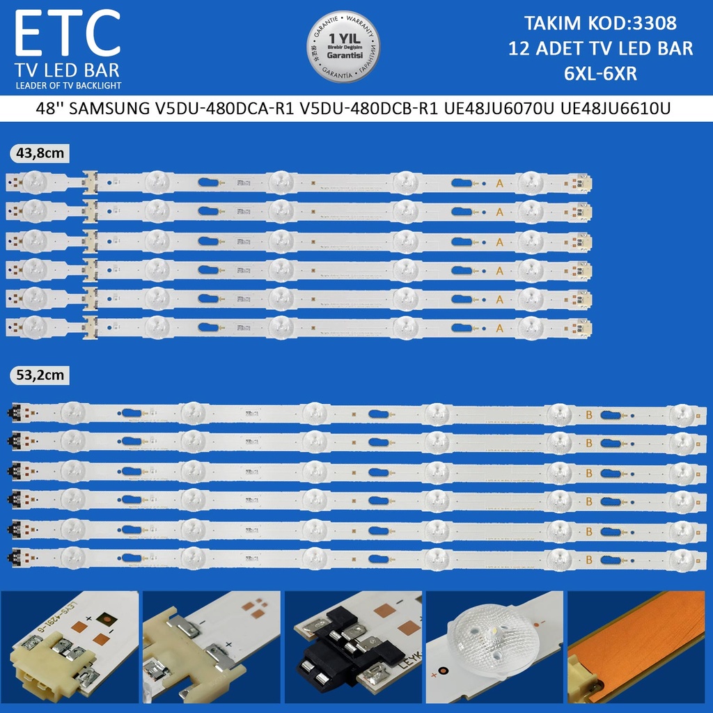 48'' SAMSUNG V5DU-480DCA-R1 V5DU-480DCB-R1 UE48JU6070U UE48JU6610U