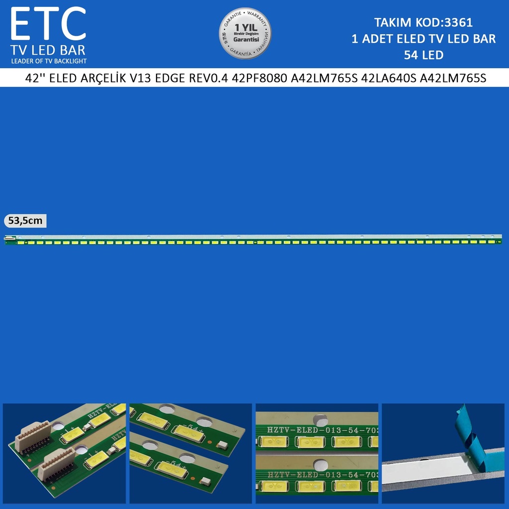 42" ELED ARÇELİK V13 EDGE REV0.4 42PF8080 A42LM765S 42LA640S A42LM765S