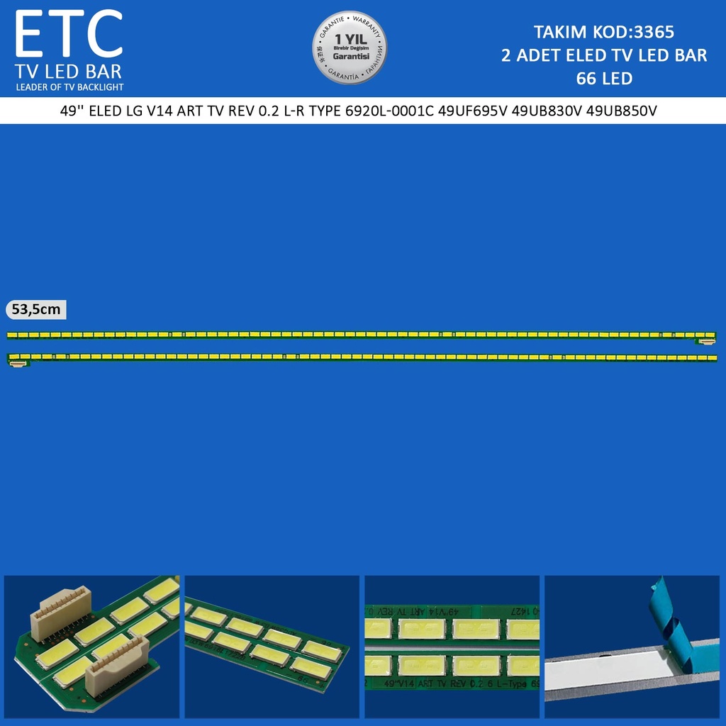 49" ELED LG V14 ART TV REV 0.2 L-R TYPE 6920L-0001C 49UF695V 49UB830V 49UB850V