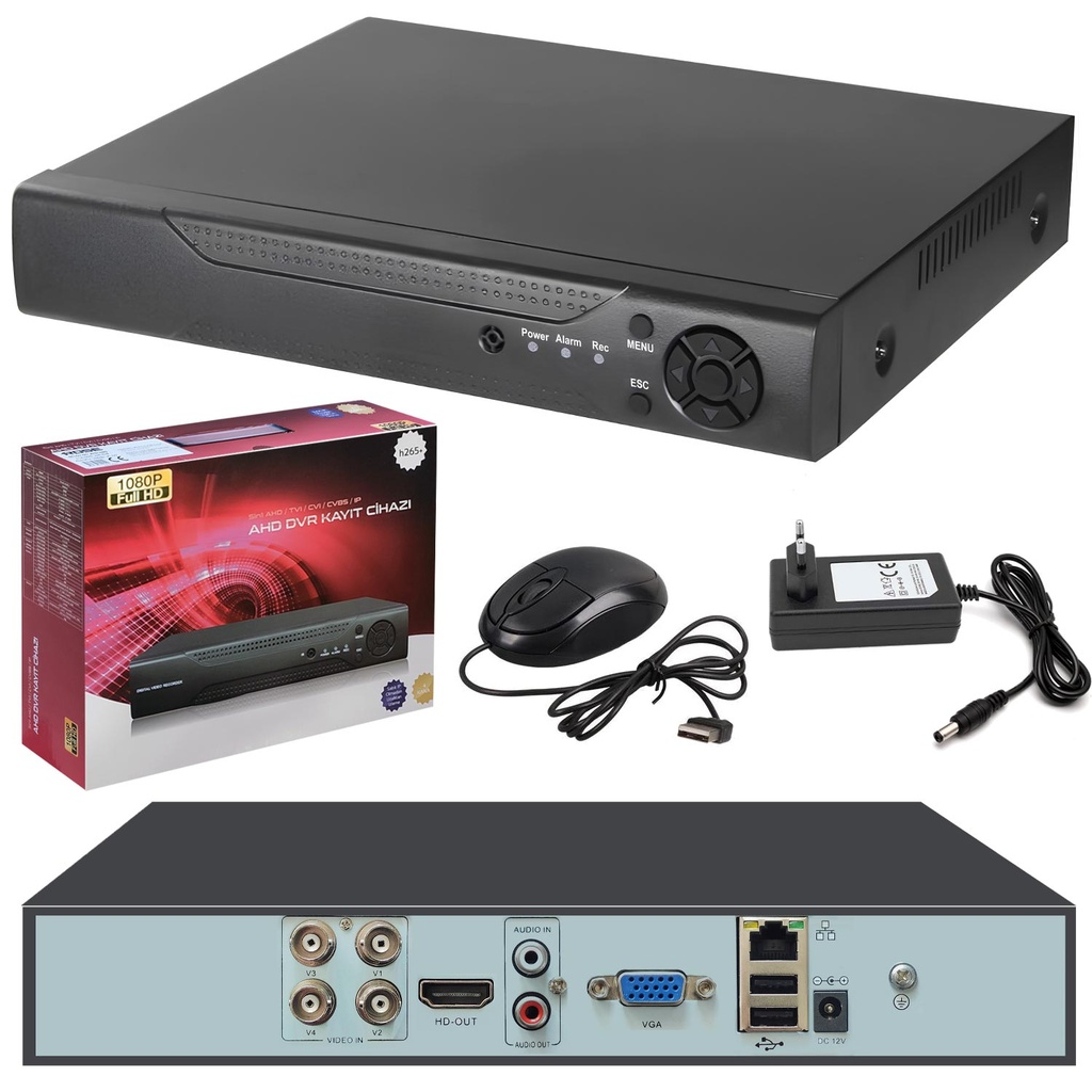 Ahd Kayıt Cihazı 4 Kanal Rose AHD-04N