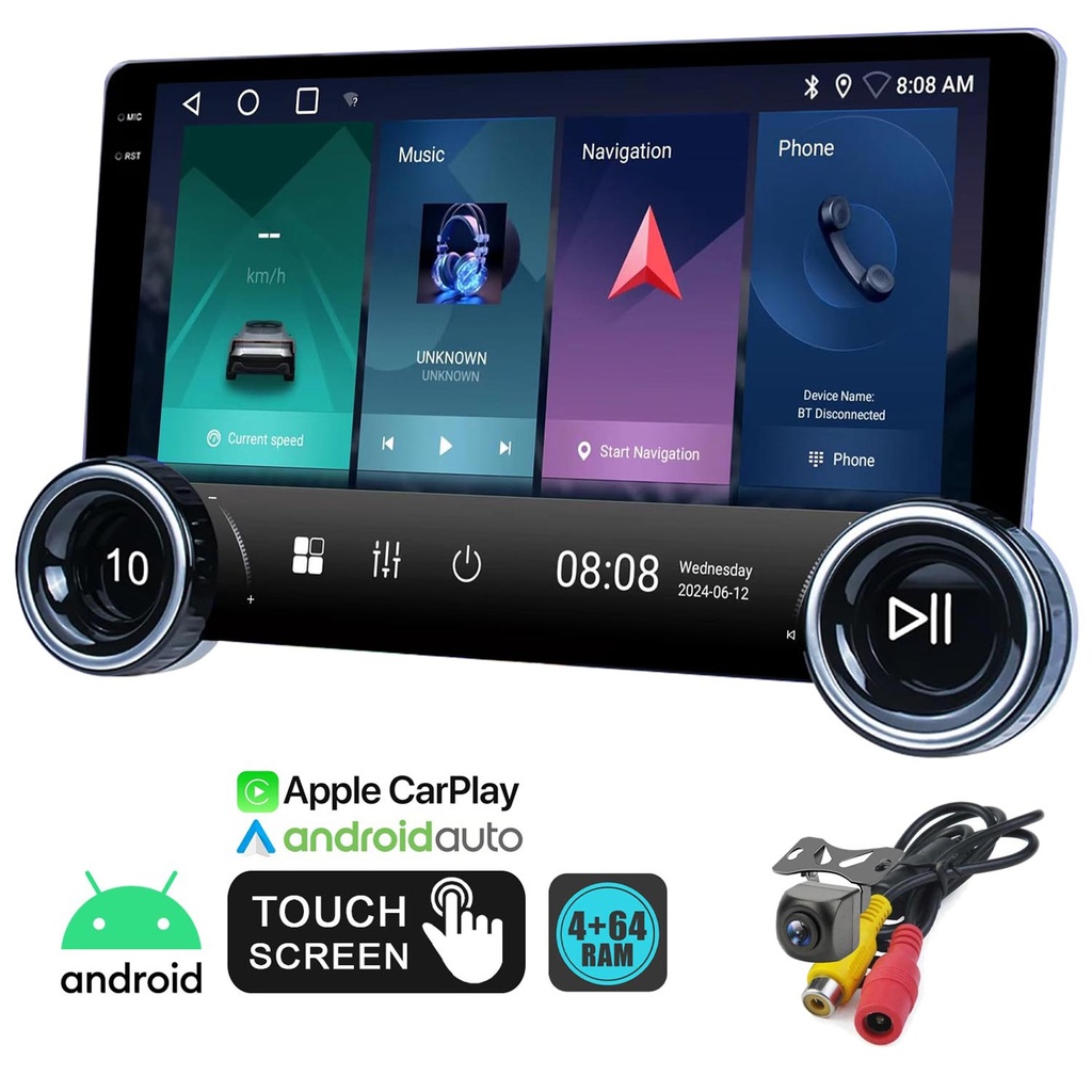10.1'' Android Oto Tablet 4-64 Kameralı Rose DC-8710BT-464  
