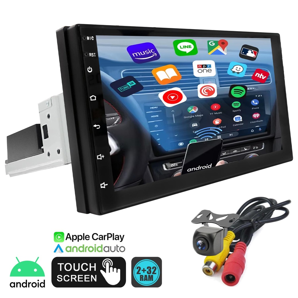 7" Android Teyp 2-32 Kameralı Şahin Rose DC-8450BT-232  