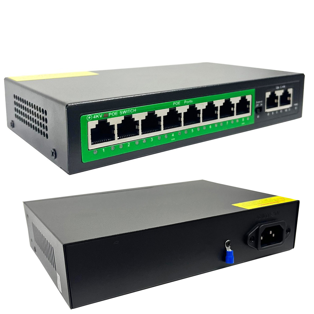 8+2 Poe Switch 10/100 HUB Rose PR-820