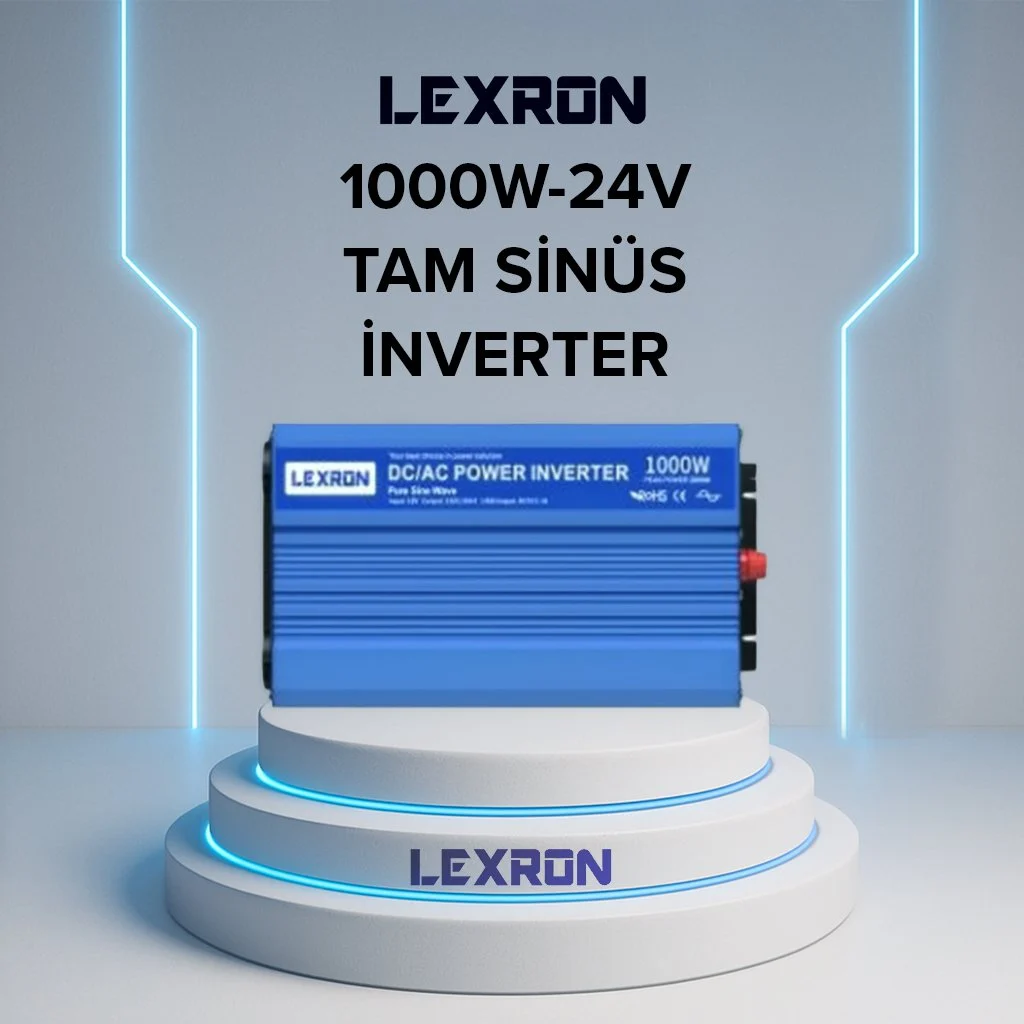 İnverter 1000w 24v Tam Sinüs Lexron (Kargo Alıcı Öder)