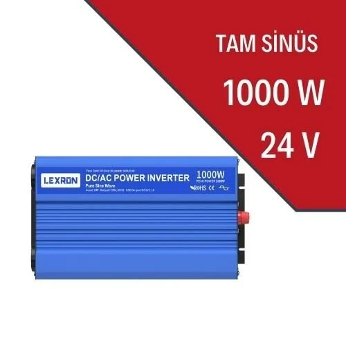 İnverter 1000w 24v Tam Sinüs Lexron