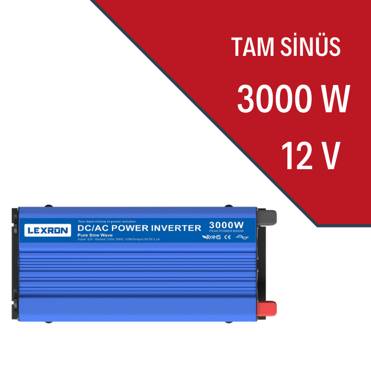İnverter 3000w 12v Tam Sinüs Lexron