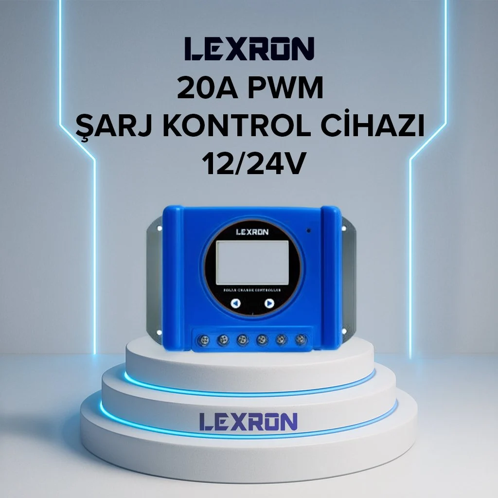 Solar Şarj Kontrol Cihazı 20a pwm Lexron (Kargo Alıcı Öder)
