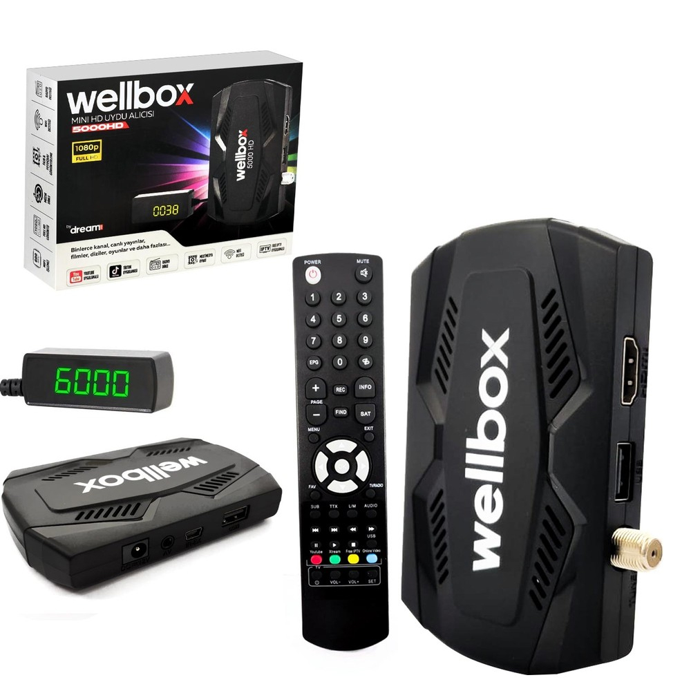 Uydu Alıcı Mini Hd Wifi Destekli Wellbox Dreamstar 5000-HD  R41