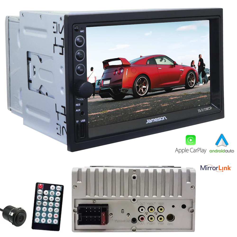 7'' Double Teyp 4x55w Carplay Mirorlink Bt Usb Kameralı Jameson JS-310WCP  