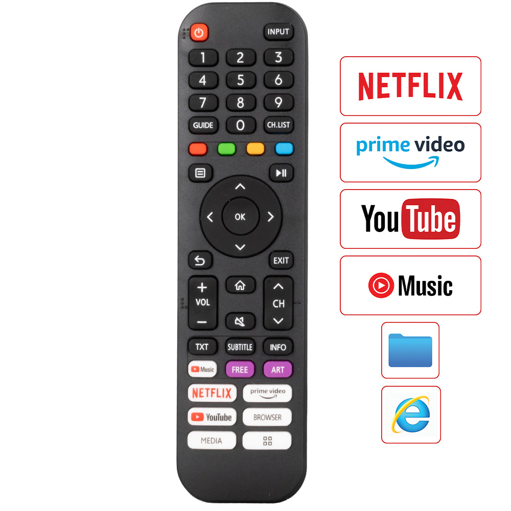 LCD LED TV Kumanda Awox Netflix Youtube Prime Video Tuşlu Etc RML-933