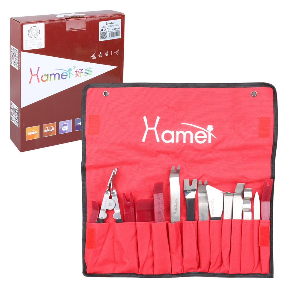 Araç İçi Ses Sistemi Sökme Lastik Sökme Kapı Düzeltme Çıkartma Seti 14 Parça Çelik Carstar HM-1498  