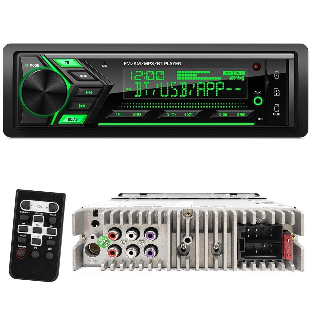 Oto Teyp 4x60w Dsp 3 anfi Çıkışlı Bt Usb Fm 7 Renk 7388IC Netex SX-8000