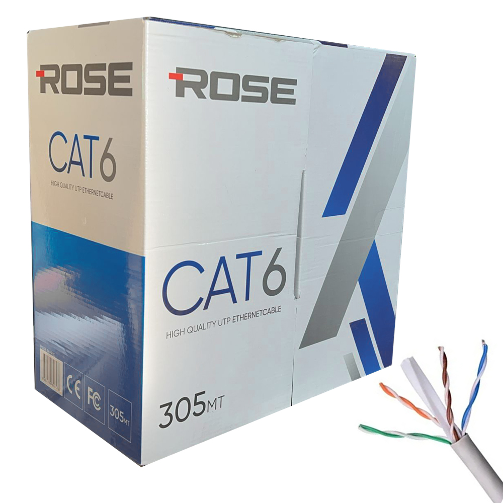 Cat6 Kablo 24Awg 0.51 305mt Rose C-6