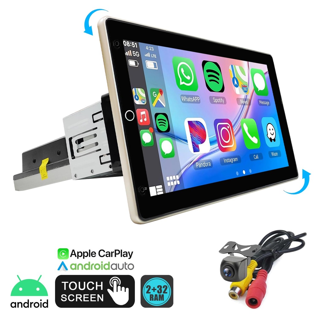 10.1'' Android Oto Tablet 2-32 4x60w Carplay 360 Döner Kafa Kameralı CPR CPR-1002  