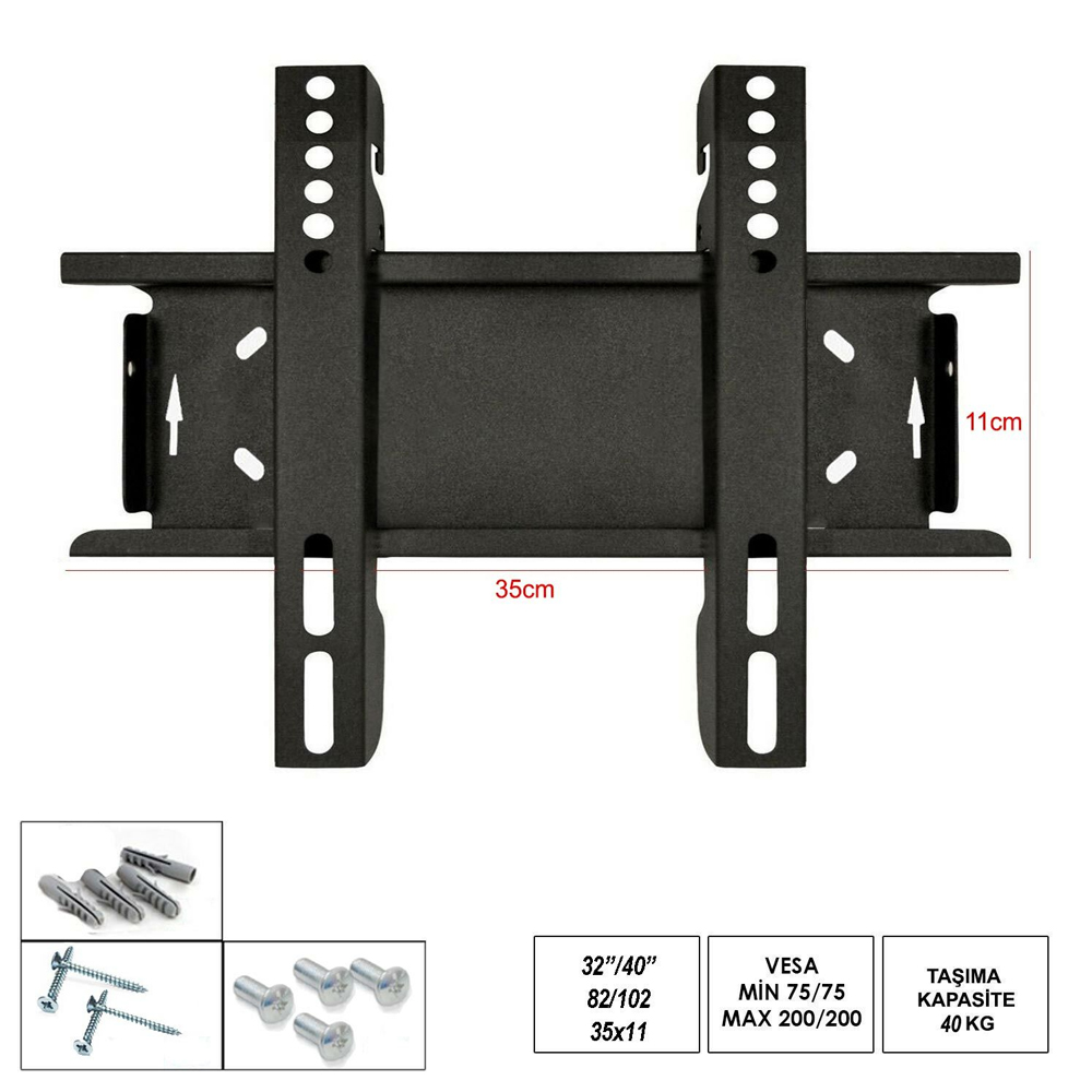 30-40'' 82-102cm Sabit Lcd Askı Aparatı Ufix-22S 35-11S KOD-1003